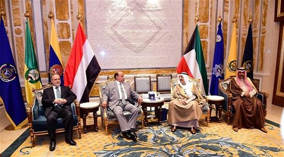 أمير الكويت يبحث مع هادي تطورات