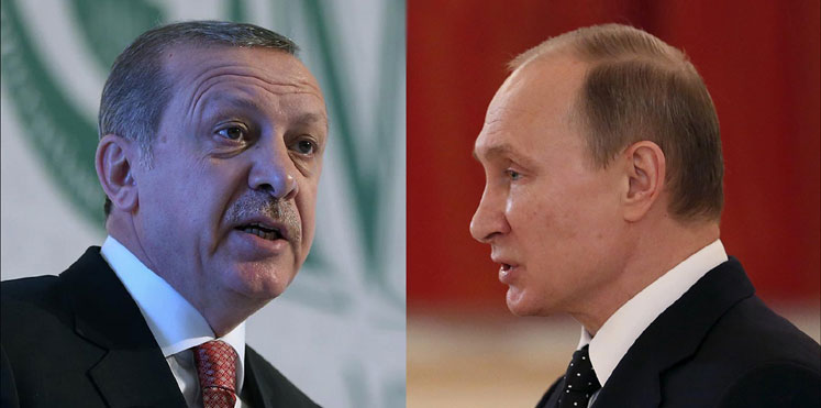 أردوغان وبوتين يبحثان هاتفيا التطورات المتعلقة
