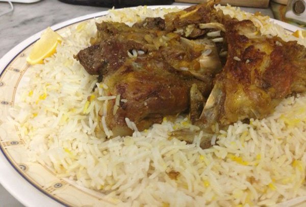 أرز مندي اللحم
