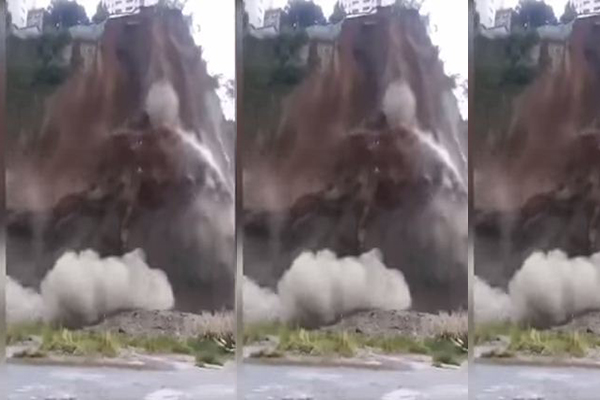 بالفيديو: انهيار أرضي ضخم يرعب المكسيكيين