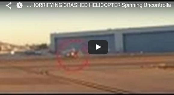 بالفيديو: طائرة هيلوكوبتر تدور حول نفسها