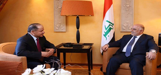 العبادي يستقبل مسعود البارزاني في ميونيخ
