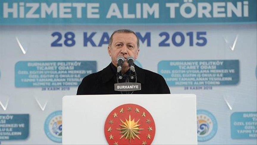 أردوغان يأسف على حادث القاذفة الروسية