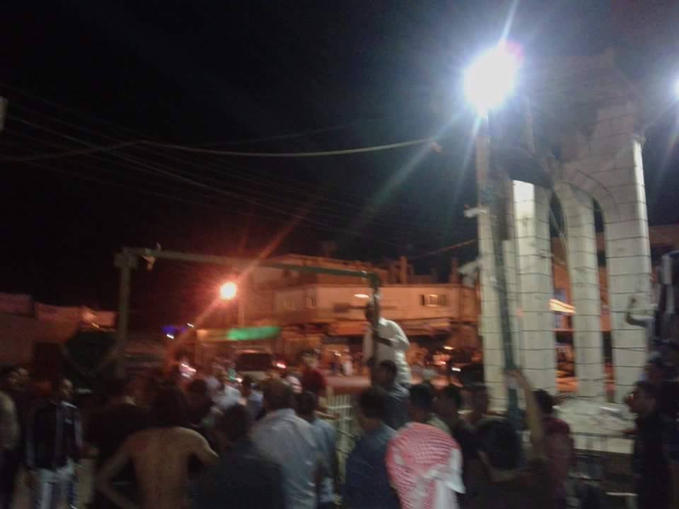الأجهزة الأمنية تقتلع خيمة ذيبان من