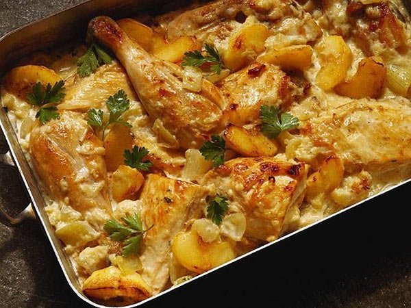 صينية الدجاج بالبطاطس