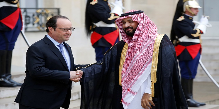 أولاند يلتقي بالأمير محمد بن سلمان