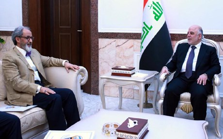 العبادي يستقبل السفيرين الكويتي والمصري