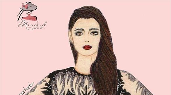مراهقة سعودية ترسم أزياء على لوحات