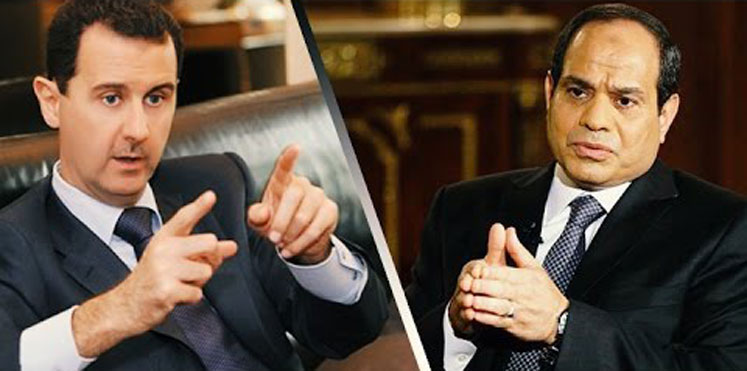 الأسد يطلب زيارة مصر للقاء السيسي..