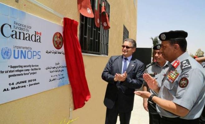 افتتاح مبان للدرك في الزعتري