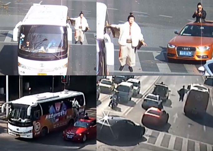 ماذا يفعل هذا الرجل في الهواء؟