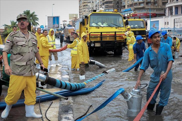 ارتفاع ضحايا الأمطار الغزيزة بمصر إلى