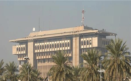 حريق في وزارة الداخلية العراقية