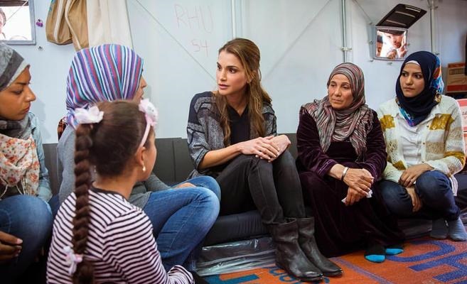 الملكة رانيا تدعو الى استجابة عالمية
