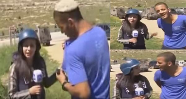 فيديو: مراسلة فلسطينية تلقن درسا لإسرائيلي