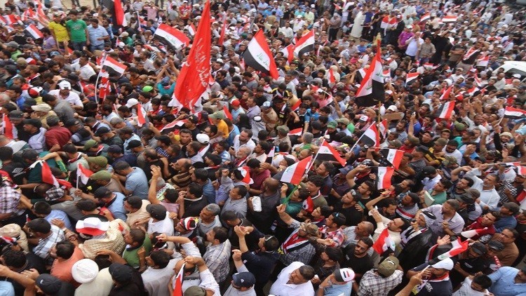 17 إصابة في تفريق الشرطة العراقية