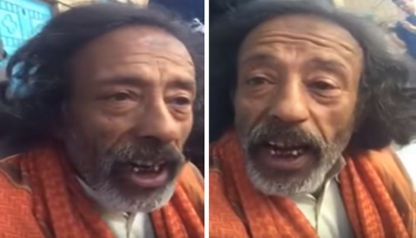 فيديو: يمني مشرد يلقي قصيدة ضد