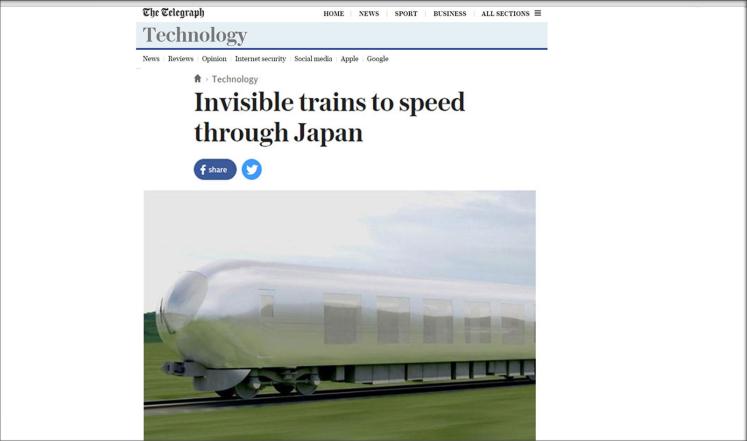 قريبا .. قطارات شفافة باليابان