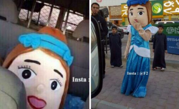 صور: أسباب اعتقال الهيئة لدمية أمام