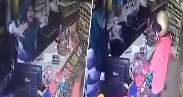 بائعة حملت السيف لمحاربة لص هددها