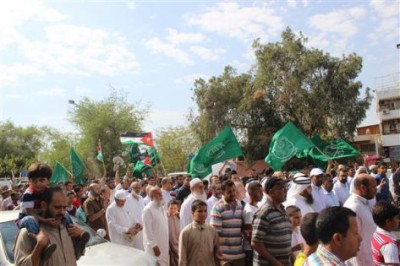 مسيرة في العقبة تندد الاعتداءات الإسرائيلية