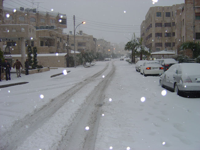 تجدد تساقط الثلوج في عجلون والطرق