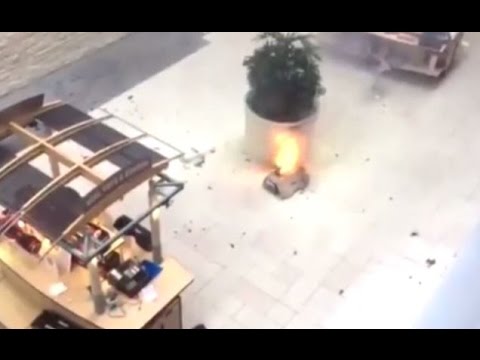 لحظة انفجار دراجة هوفر بورد في