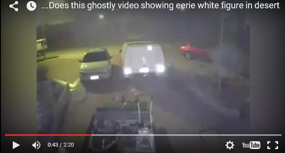 بالفيديو: شبح يطوف في مرآب سيارات