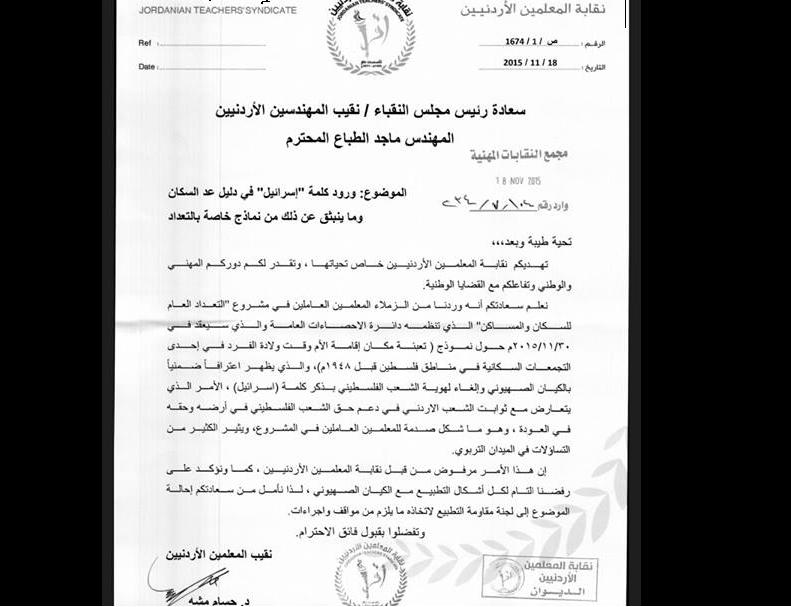 النقابات تطلب من الاحصاءات شطب كلمة