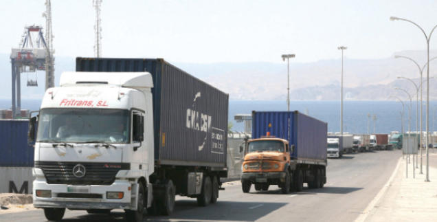 595 مليون دينار خسائر الشاحنات