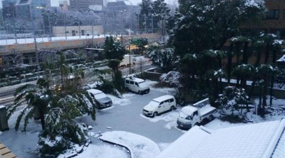 الثلوج الكثيفة تصيب اليابان بالشلل