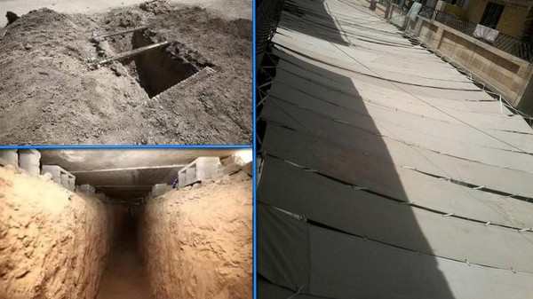 بعد شوادر الرقة.. أنفاق لداعش في