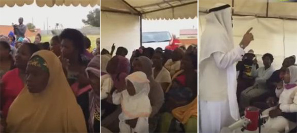 فيديو: داعية سعودي يلقن الشهادة لعدد