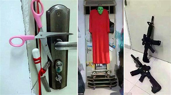 صور: أغرب وسائل لطلاب صينيين لحماية