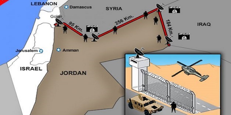 ديبكا: سياج الأردن الأمني على الحدود