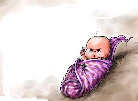 العثور على لقيط عمره ساعات في