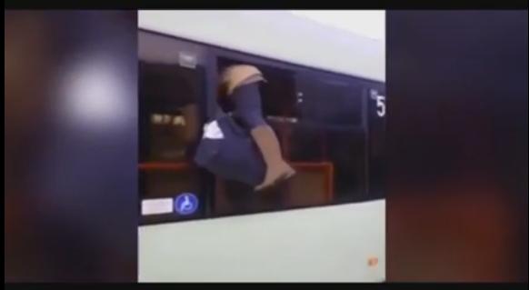 بالفيديو: لماذا قفزت هذه المرأة من