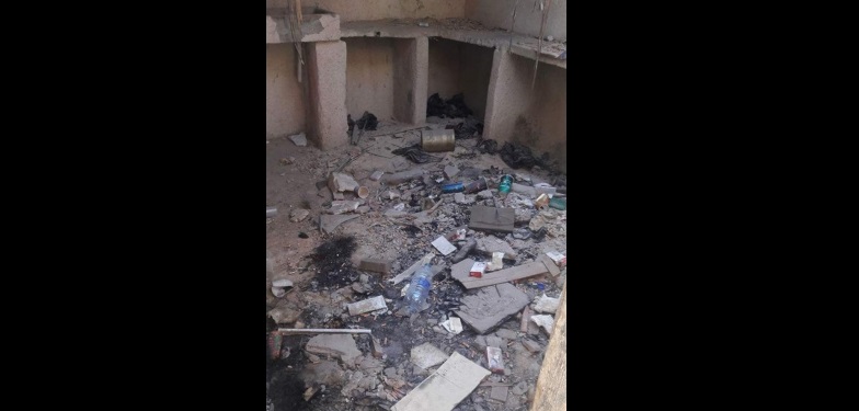 مطعم يستخدم منزل مهجور كمستودع للبضائع