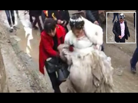 بالفيديو: هذه العروس ليست محظوظة على