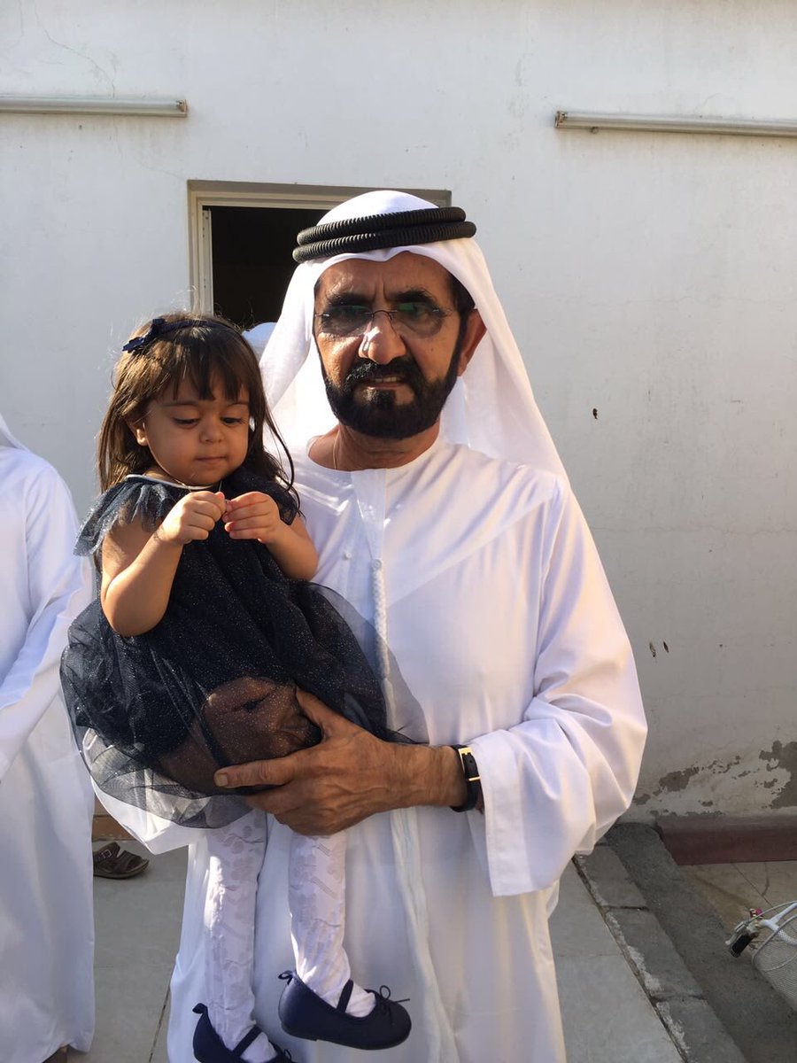 محمد بن راشد يزور الطفلة مهرة
