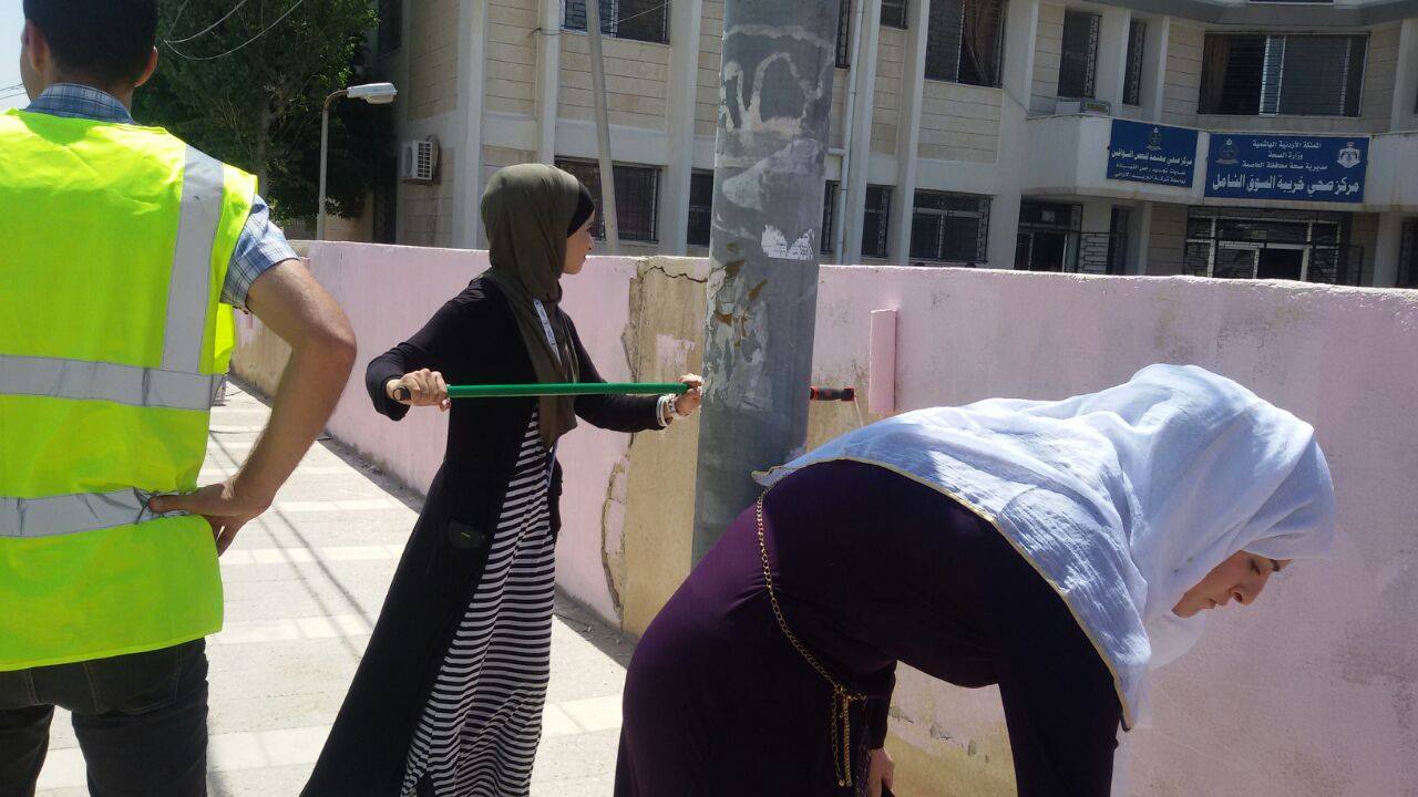 حملة عمل تطوعية لتجميل وجه خريبة