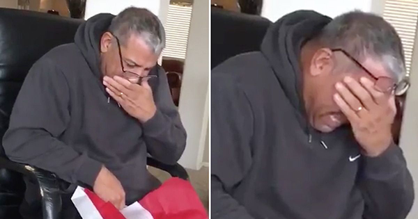 فيديو: رد فعل رجل تلقى تذكرة