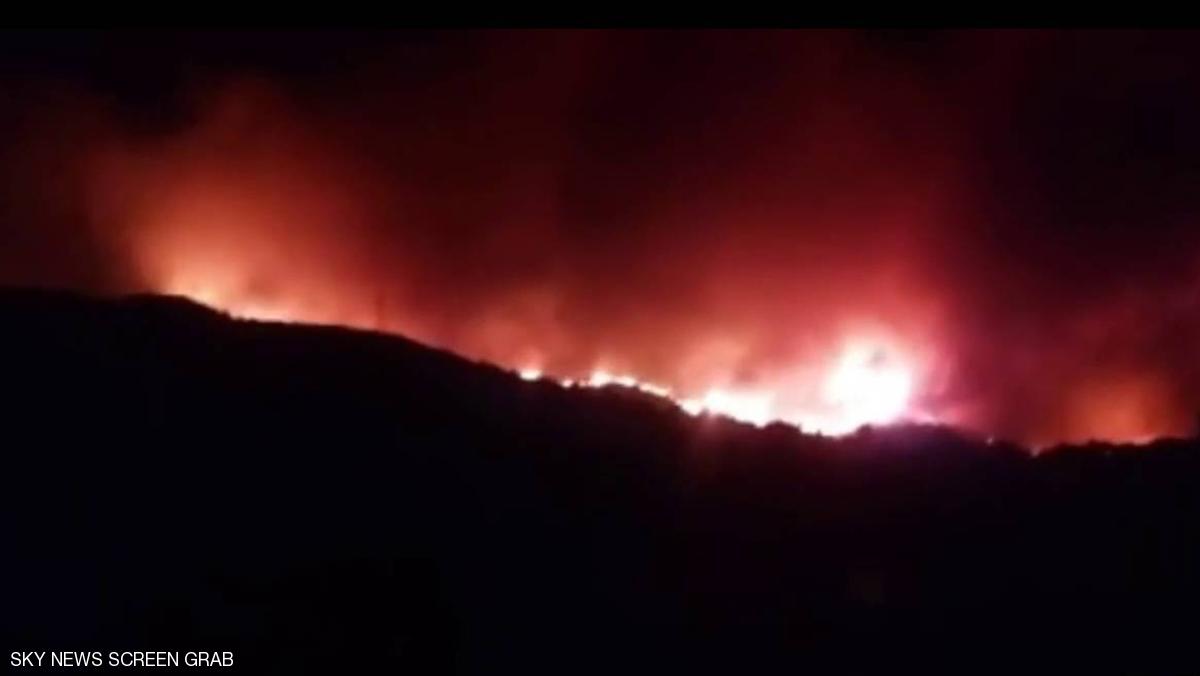 حريق كبير في ولاية بومرداس الجزائرية