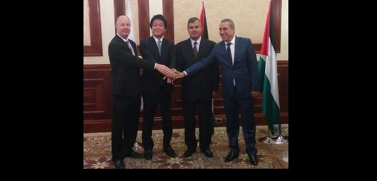 لقاء فلسطيني اسرائيلي اردني في اريحا