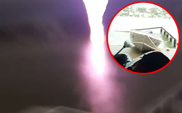فيديو: نجاة شابين من صاعقة برق