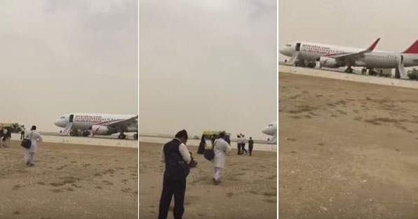 بالفيديو: هبوط اضطراري لطائرة العربية