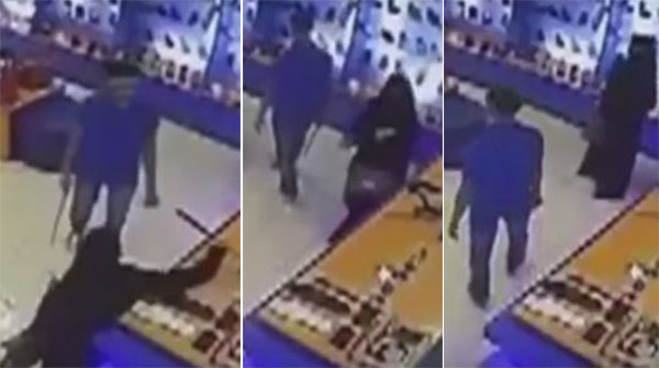 كاميرا مراقبة ثوثق حادثة تحرش بعاملة