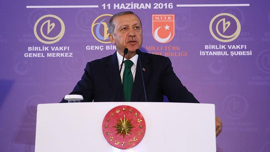 أردوغان: أطراف خبيثة تسعى لتنفيذ مشروع
