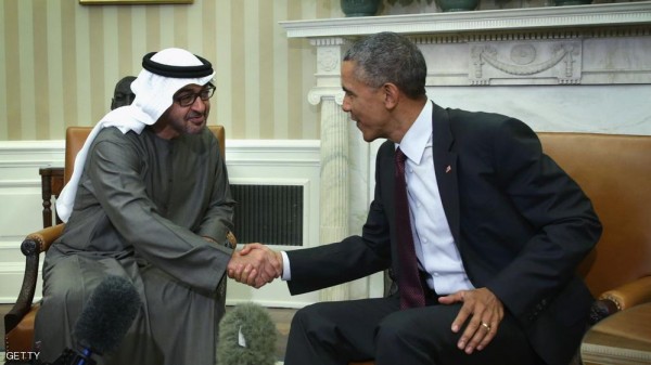الرئيس الاميركي وولي عهد أبو ظبي