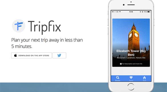 تطبيق Tripfix للتخطيط إلى رحلتك القادمة